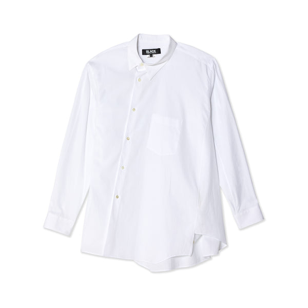 Black Comme Des Garçons - Asymmetric Shirt - (White)