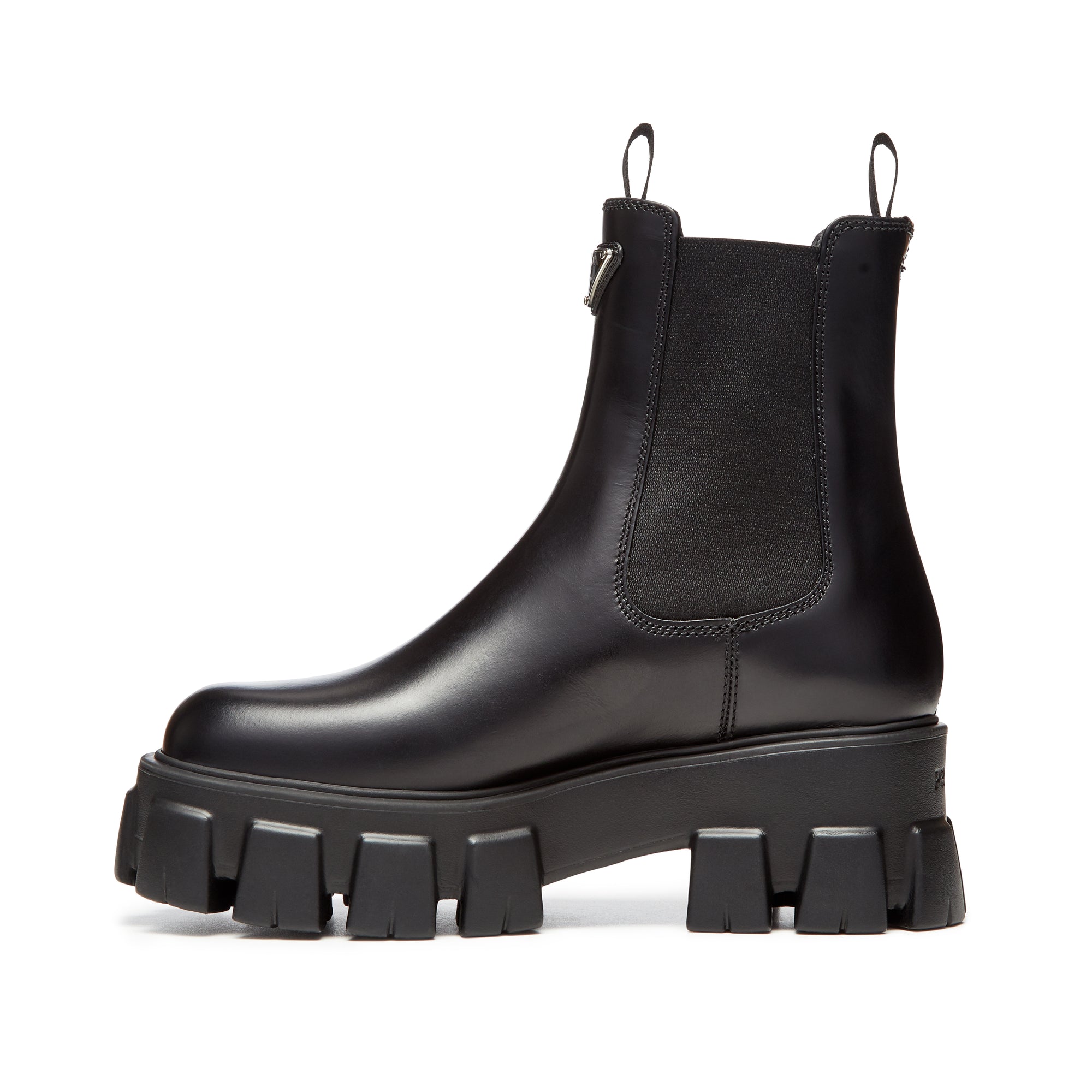 Prada - Women's Monolith Brushed Leather Booties - (Black) view 2