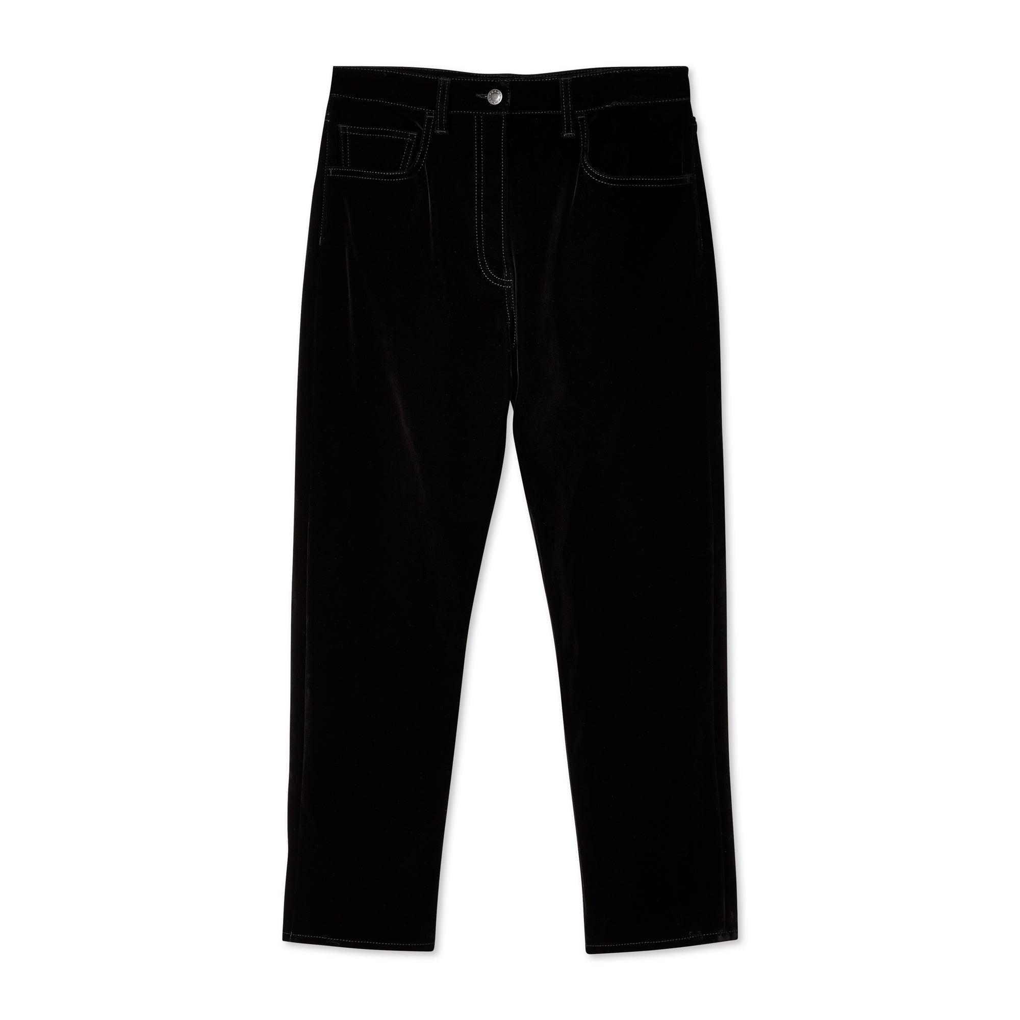 Prada - Women's Velvet Denim Jeans - (Black) view 1
