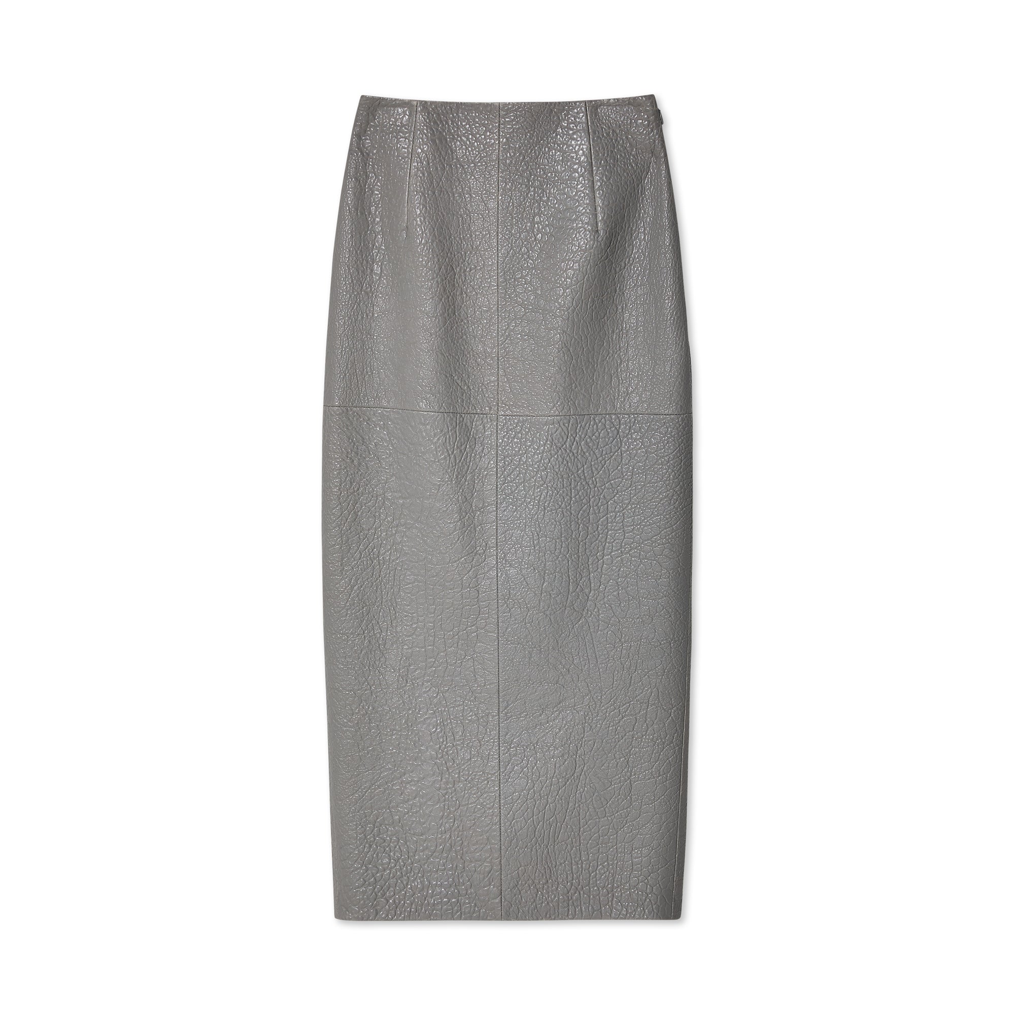 Prada - Women's Leather Skirt - (Grey) view 1