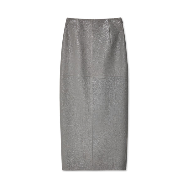 Prada - Women's Leather Skirt - (Grey)