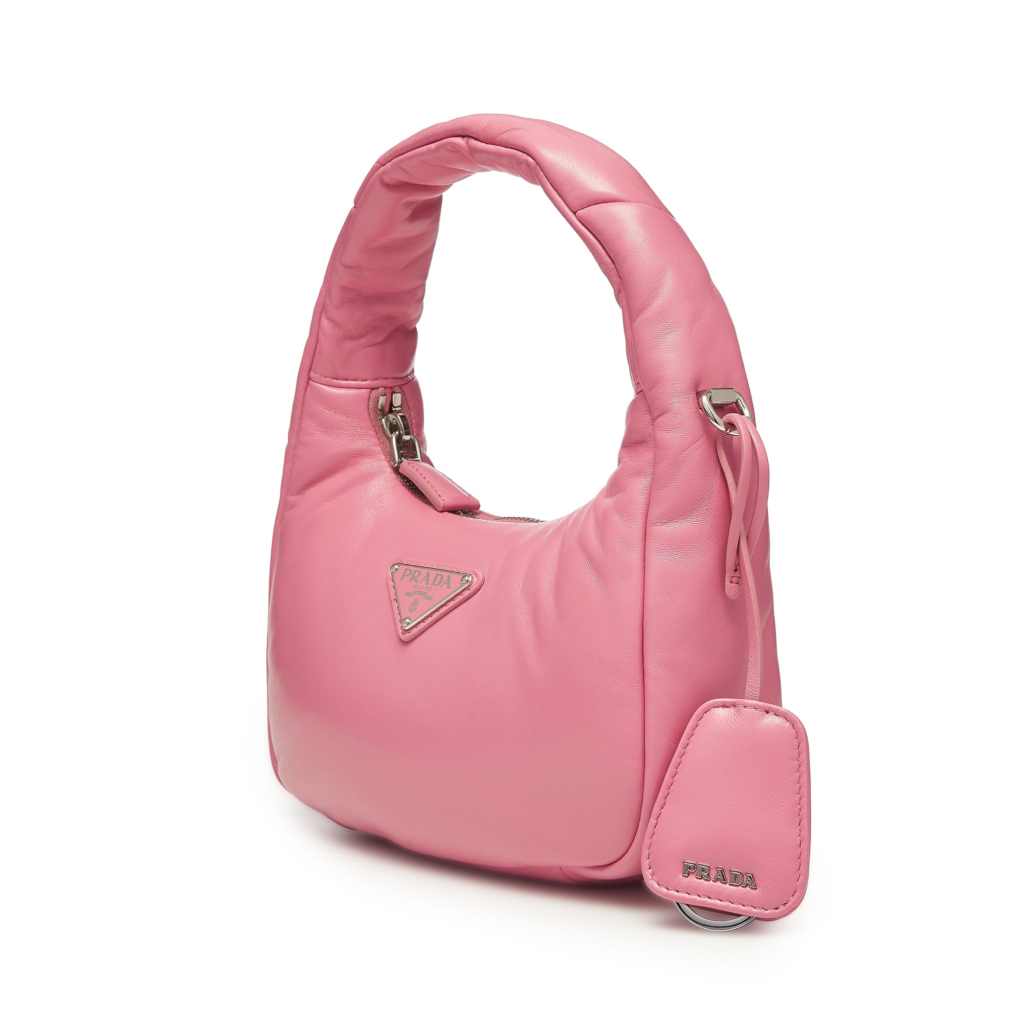 Prada - Soft Padded Nappa Leather Mini Bag - (Pink) view 2