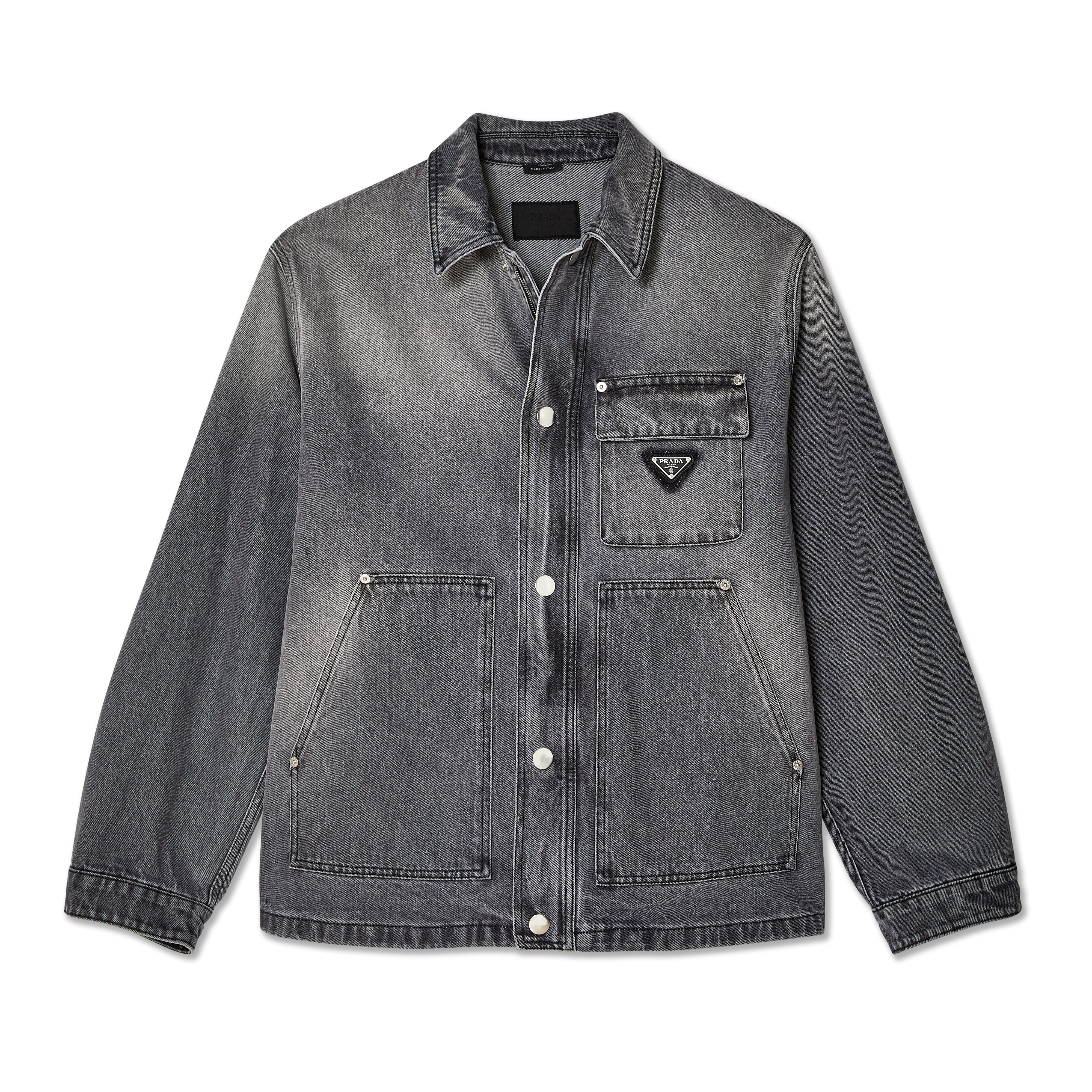Prada - Men's Denim Blouson Jacket - (Grey) – DSMNY E-SHOP