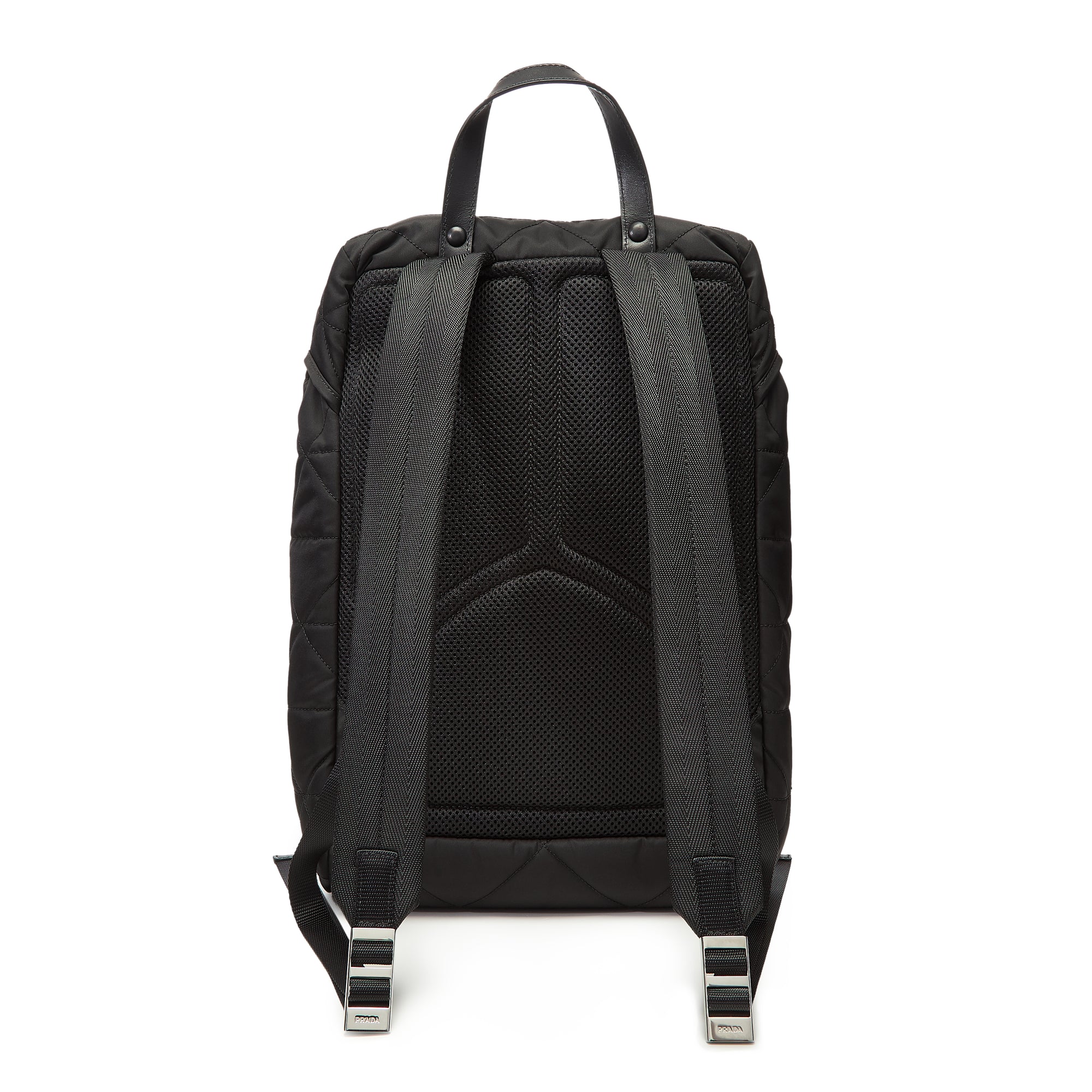 Prada - Men's Re-Nylon and Saffiano Leather Backpack - (Black) view 3