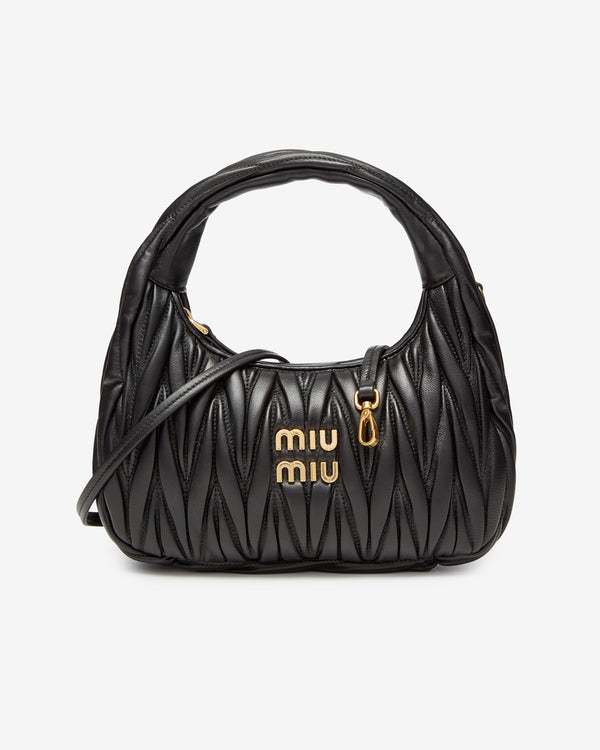 Miu Miu - Wander Mini Hobo Bag  - (Black)