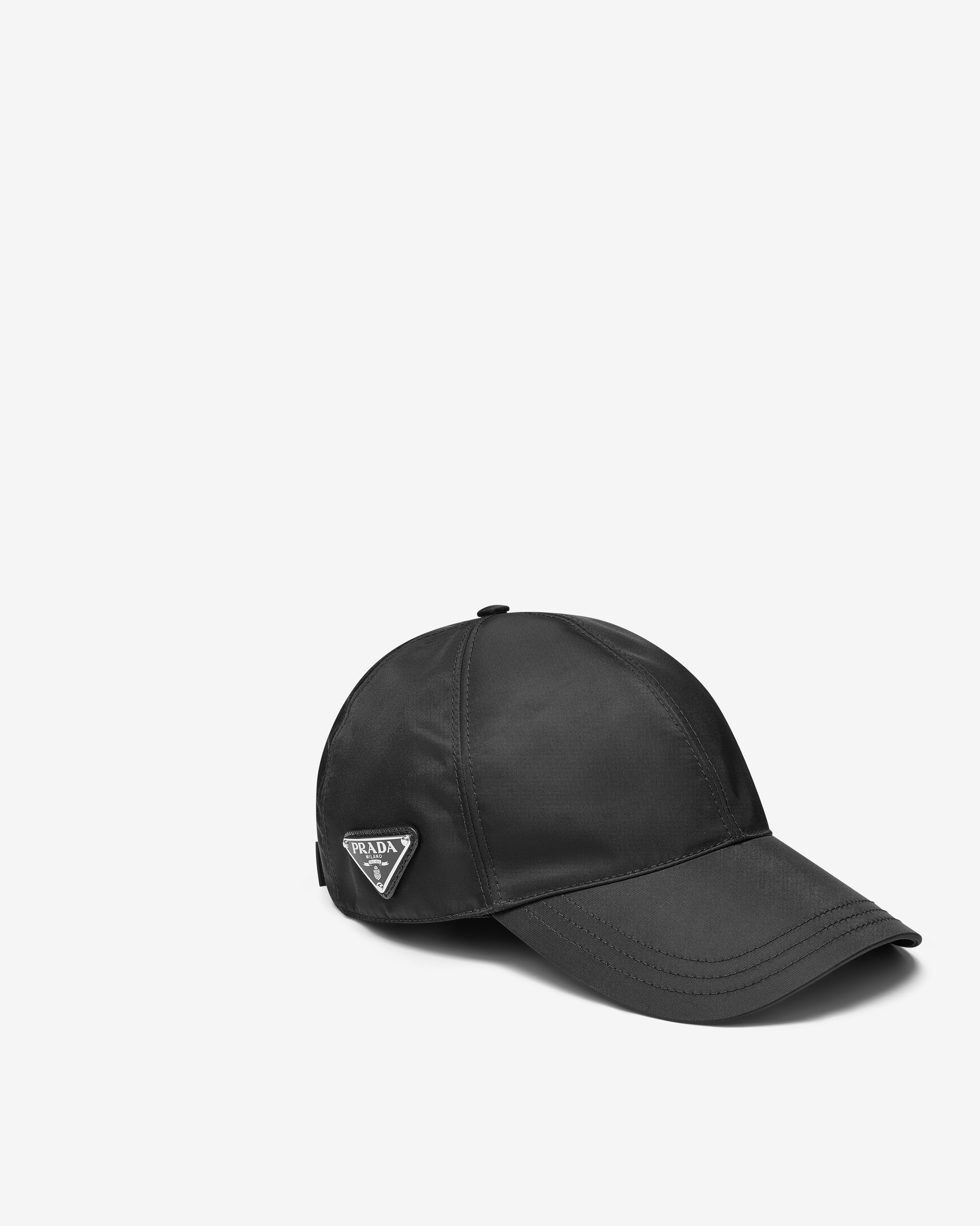 Prada: Men's Re-Nylon Baseball Cap (Black) | DSMNY E-SHOP