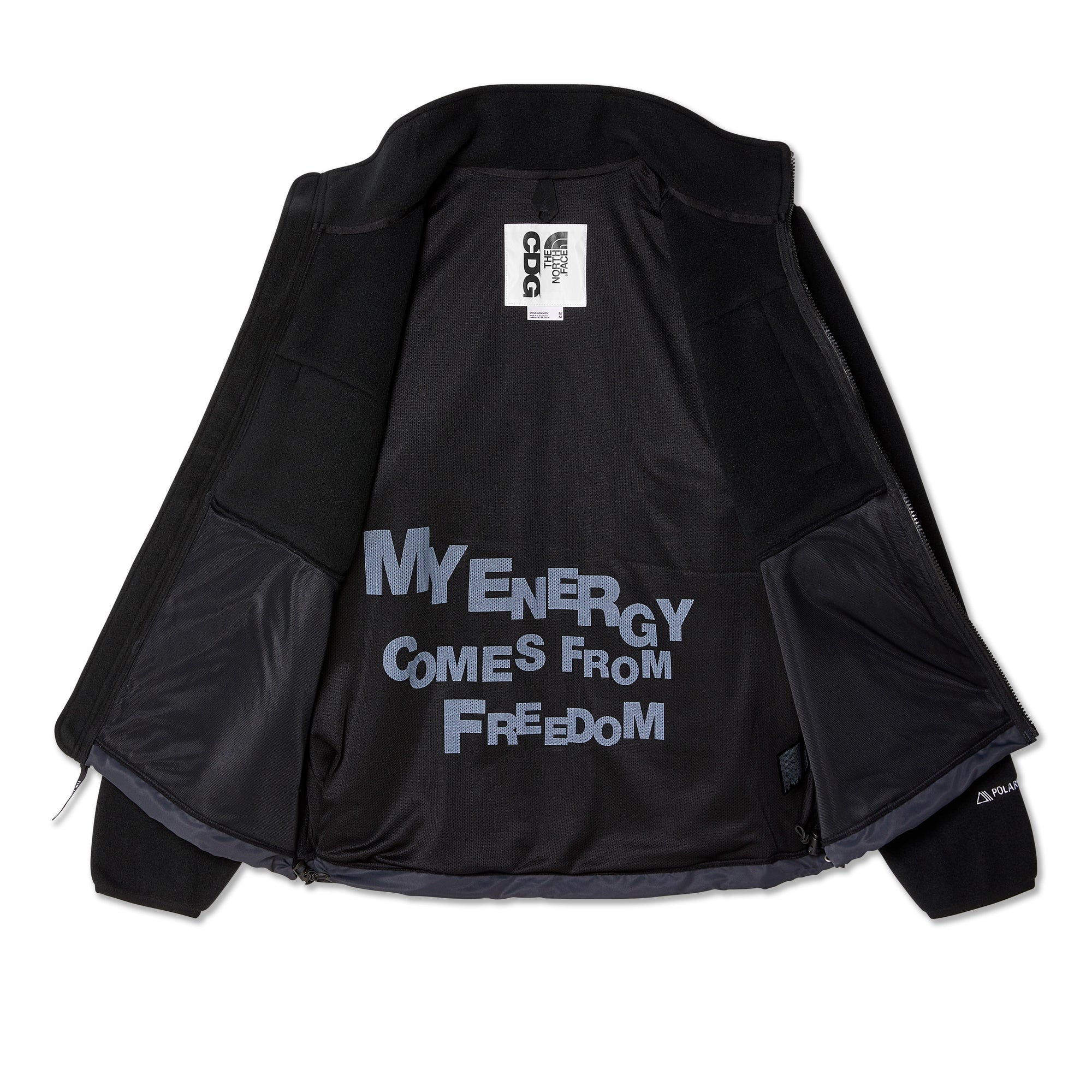 CDG: The North Face Denali Fleece (Black) | DSMNY E-SHOP 