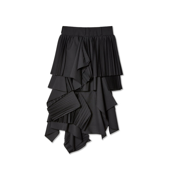 sacai - Women's Suiting Mix Skirt - (Black)