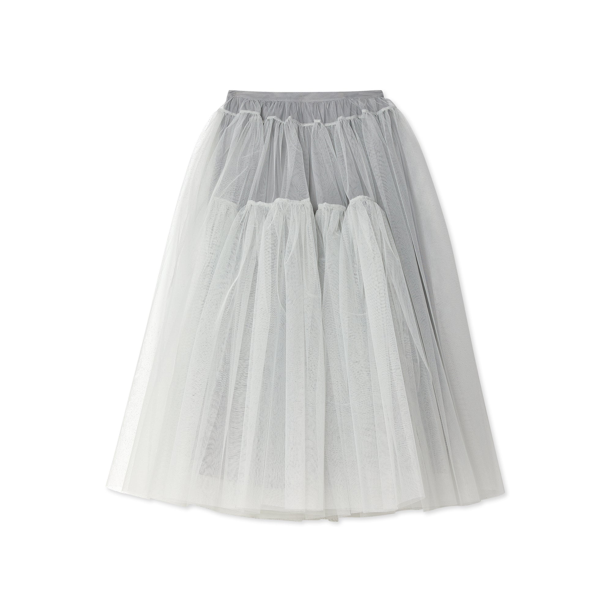 Molly Goddard - Women's Ula Tulle Long Skirt - (Grey) view 2