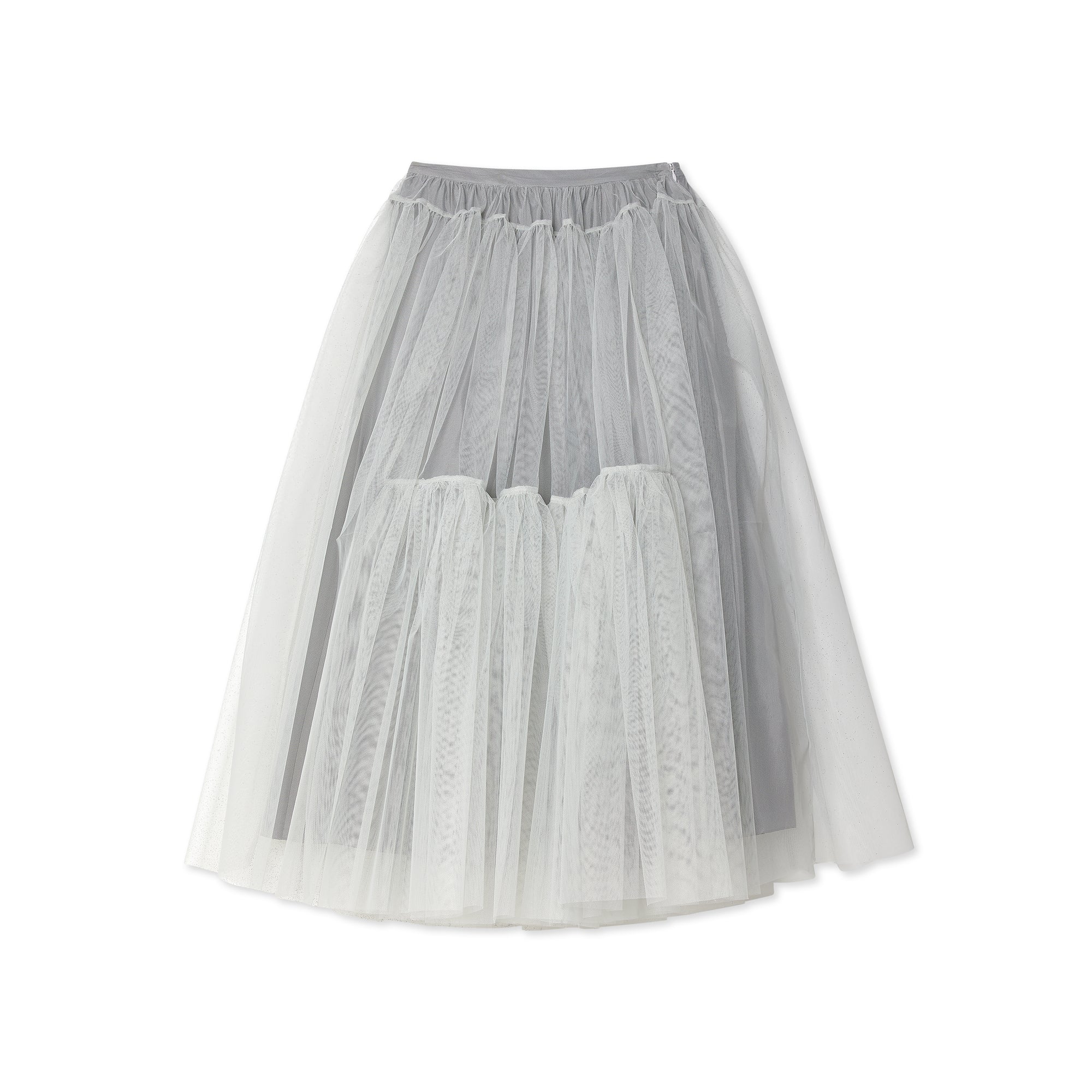 Molly Goddard - Women's Ula Tulle Long Skirt - (Grey) view 1
