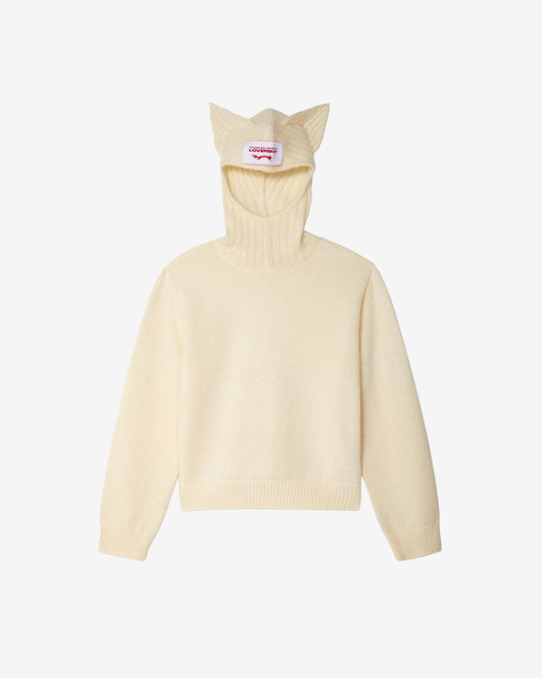 Charles Jeffrey - Men's Ears Balaclava Jumper - (Ecru)