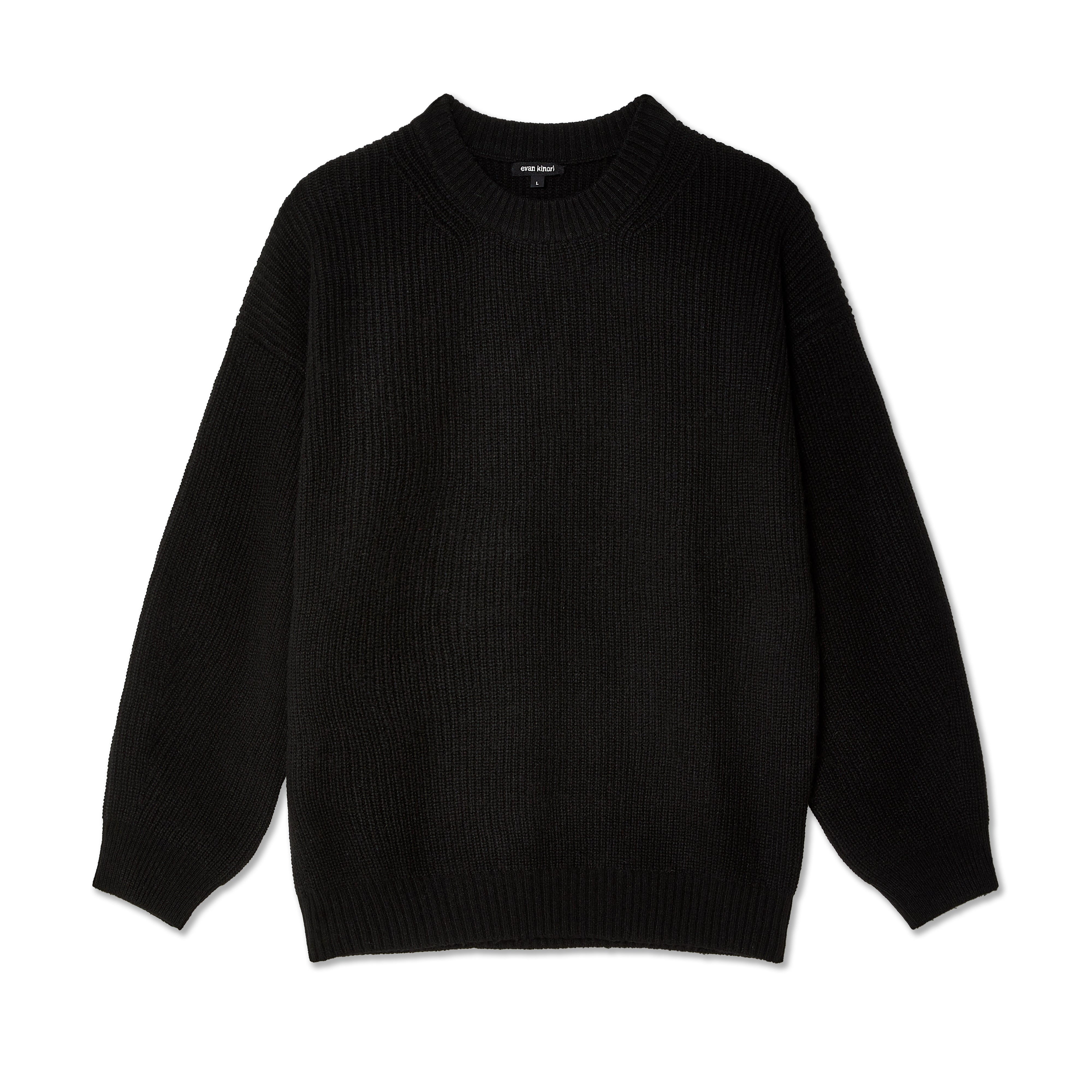 Evan Kinori - Men's Big Sweater - (Black)