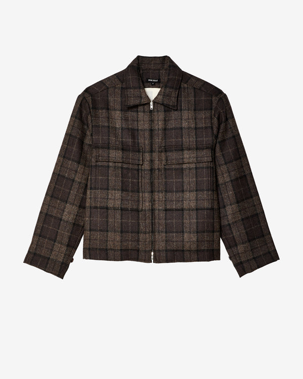 Evan Kinori - Men's Zip Jacket - (Brown/Grey)