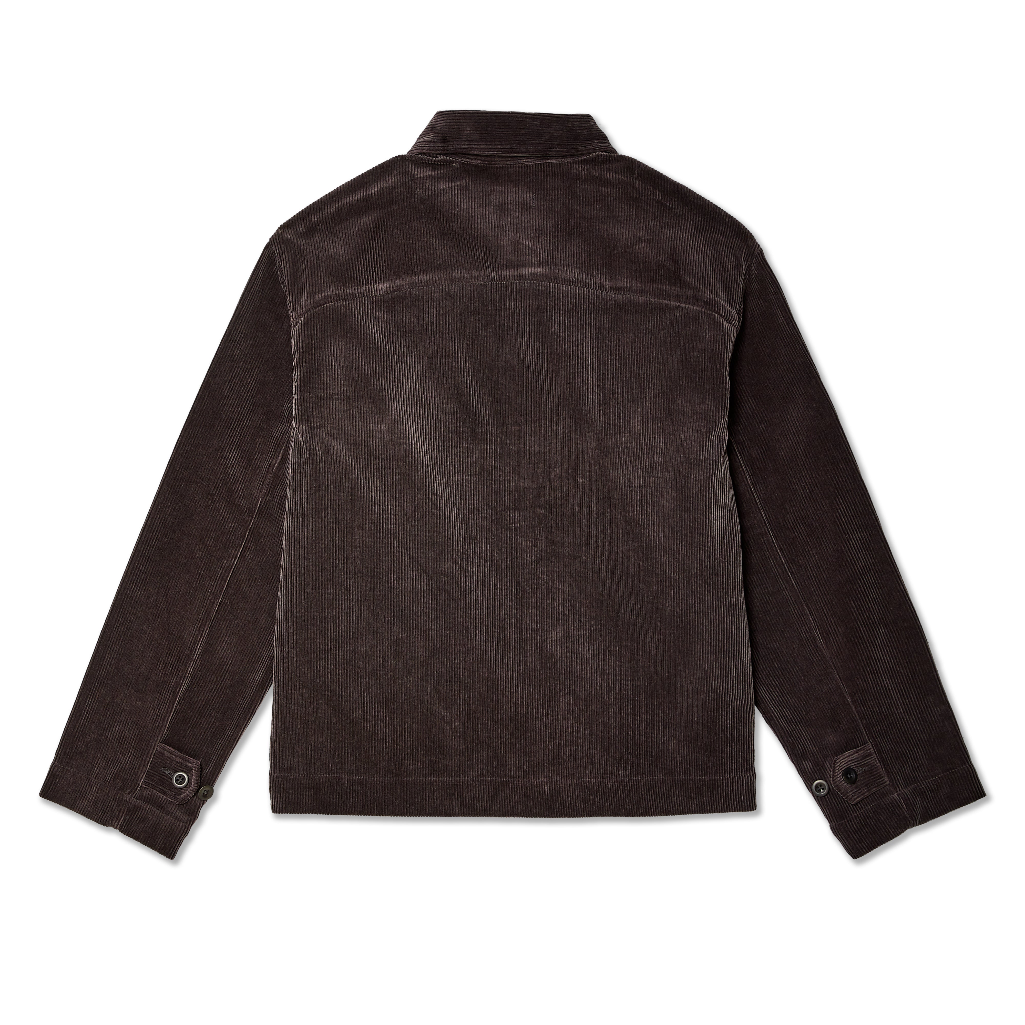 Zip Jacket - Cotton Corduroy, Dark Taupe – evan kinori