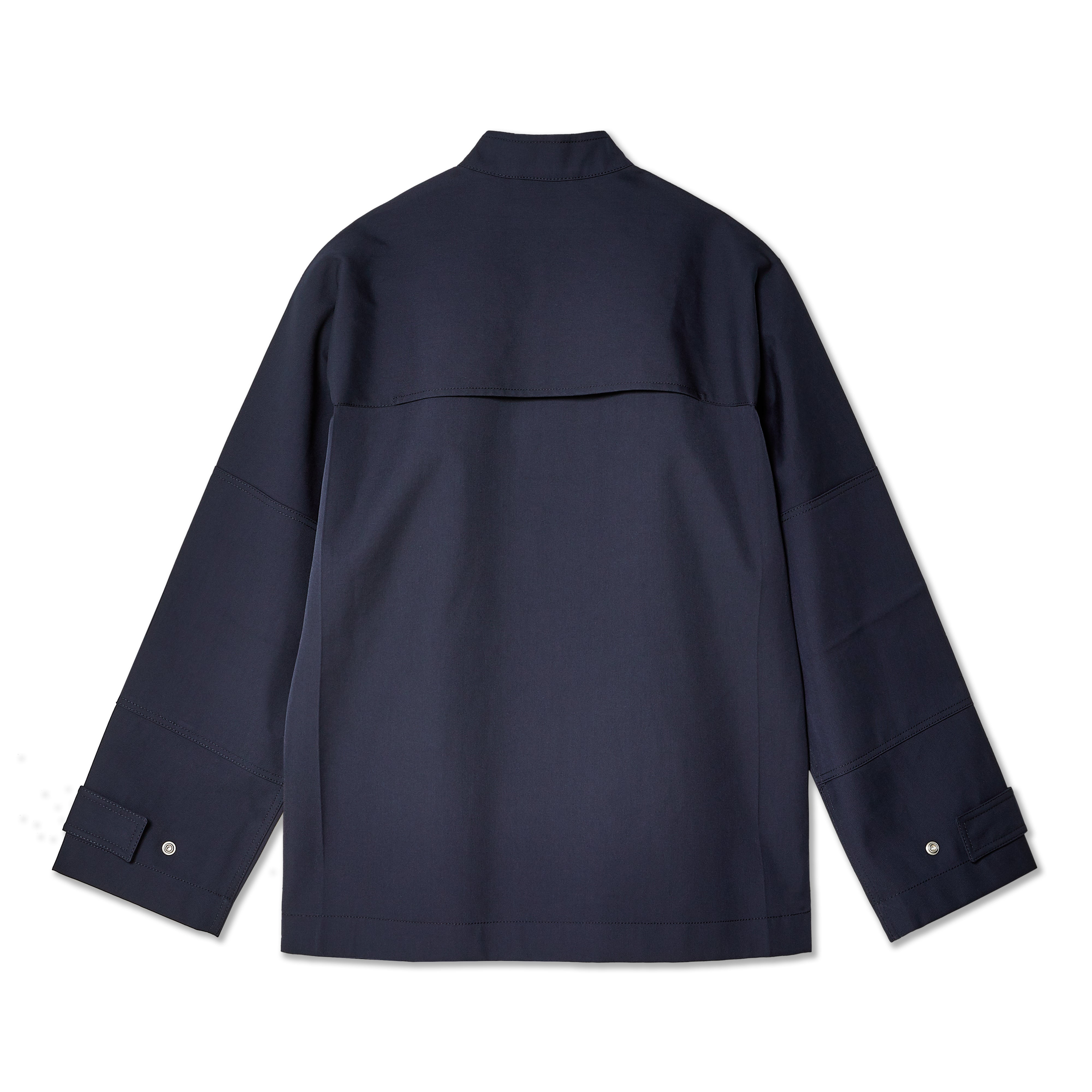 Bottega Veneta: Men's Bonded Cotton and Wool Jacket (Navy/Black) | DSMNY  E-SHOP