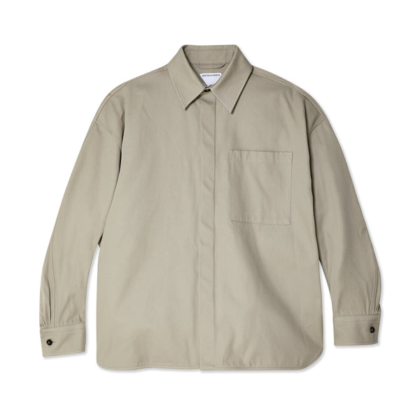Bottega Veneta - Men's Cotton Twill Overshirt - (Agate Grey)