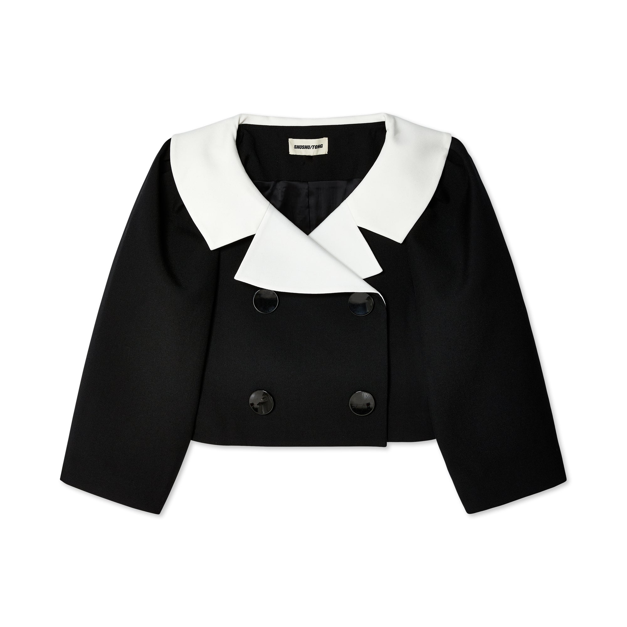 Shushu/Tong - Women's Puff Sleeve Jacket - (Black) view 1