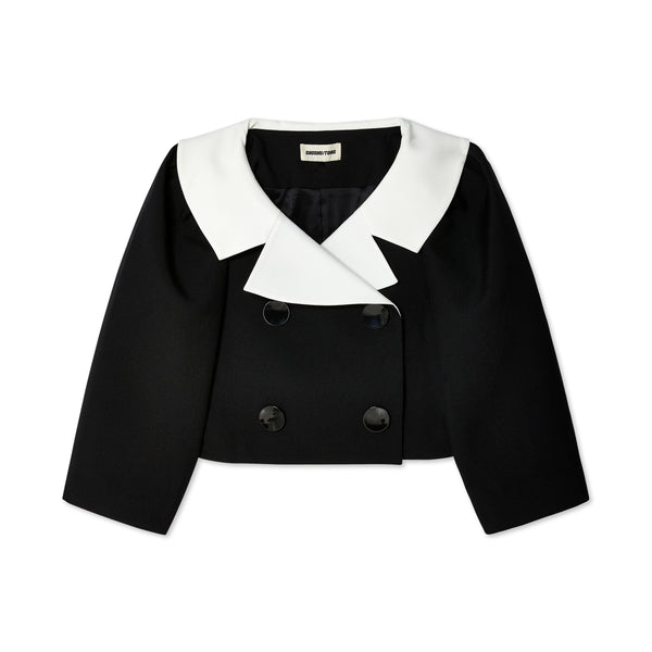 Shushu/Tong - Women's Puff Sleeve Jacket - (Black)