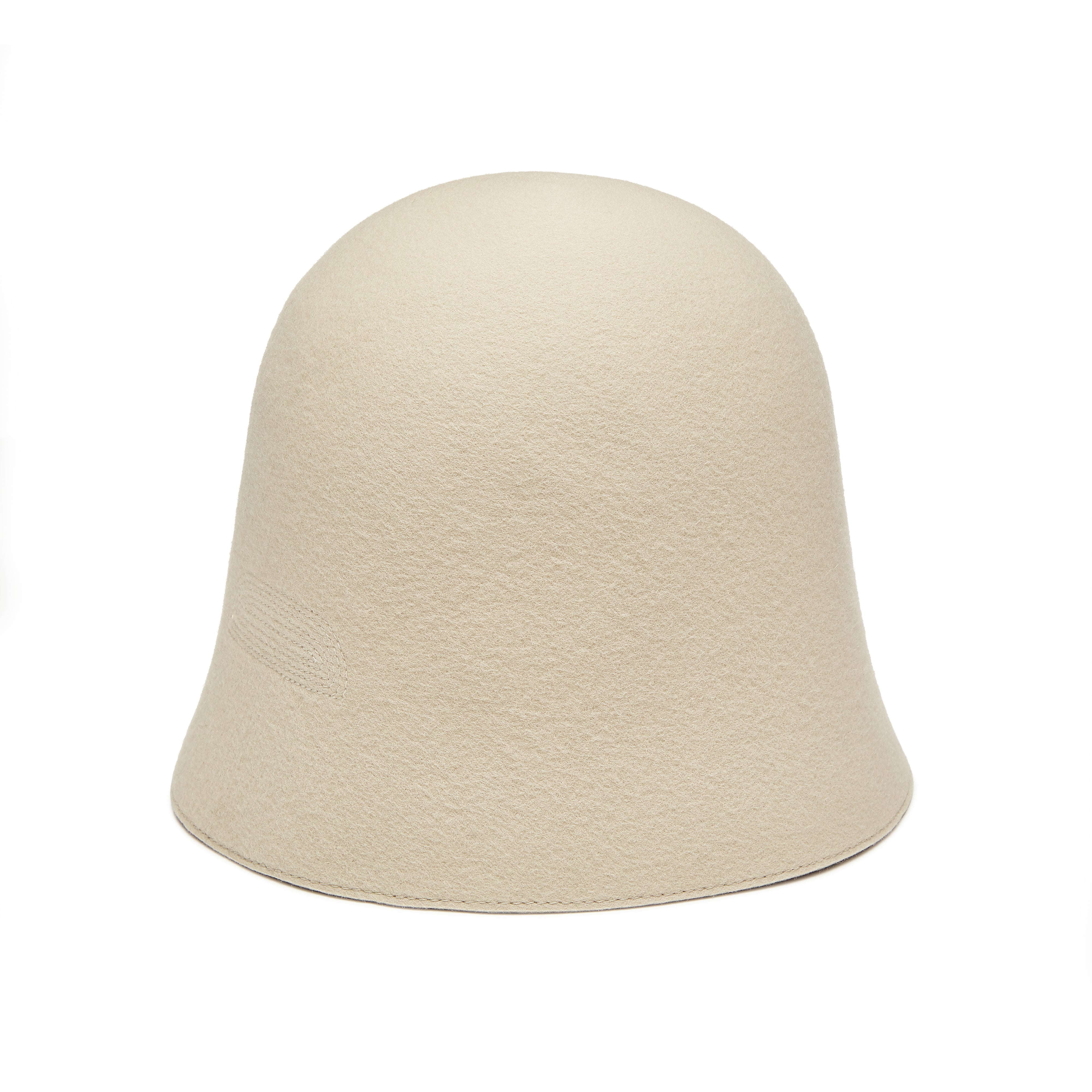 Mature Ha - Women's Free Hat Back Stitch - (Ivory)