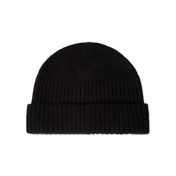 Mature Ha - Men's Long Rib Knit Cap - (Black)