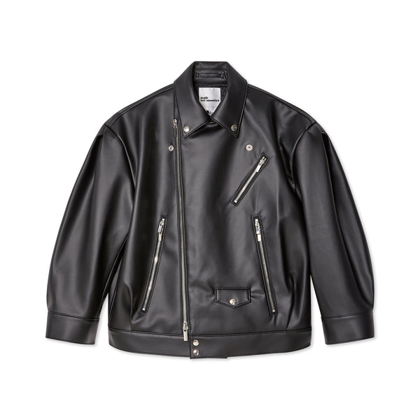 Noir Kei Ninomiya - Women's Leather Jacket - (Black)