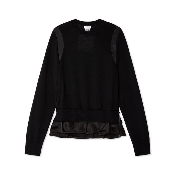 Noir Kei Ninomiya - Women's Silk Embelished Wool Sweater - (Black)