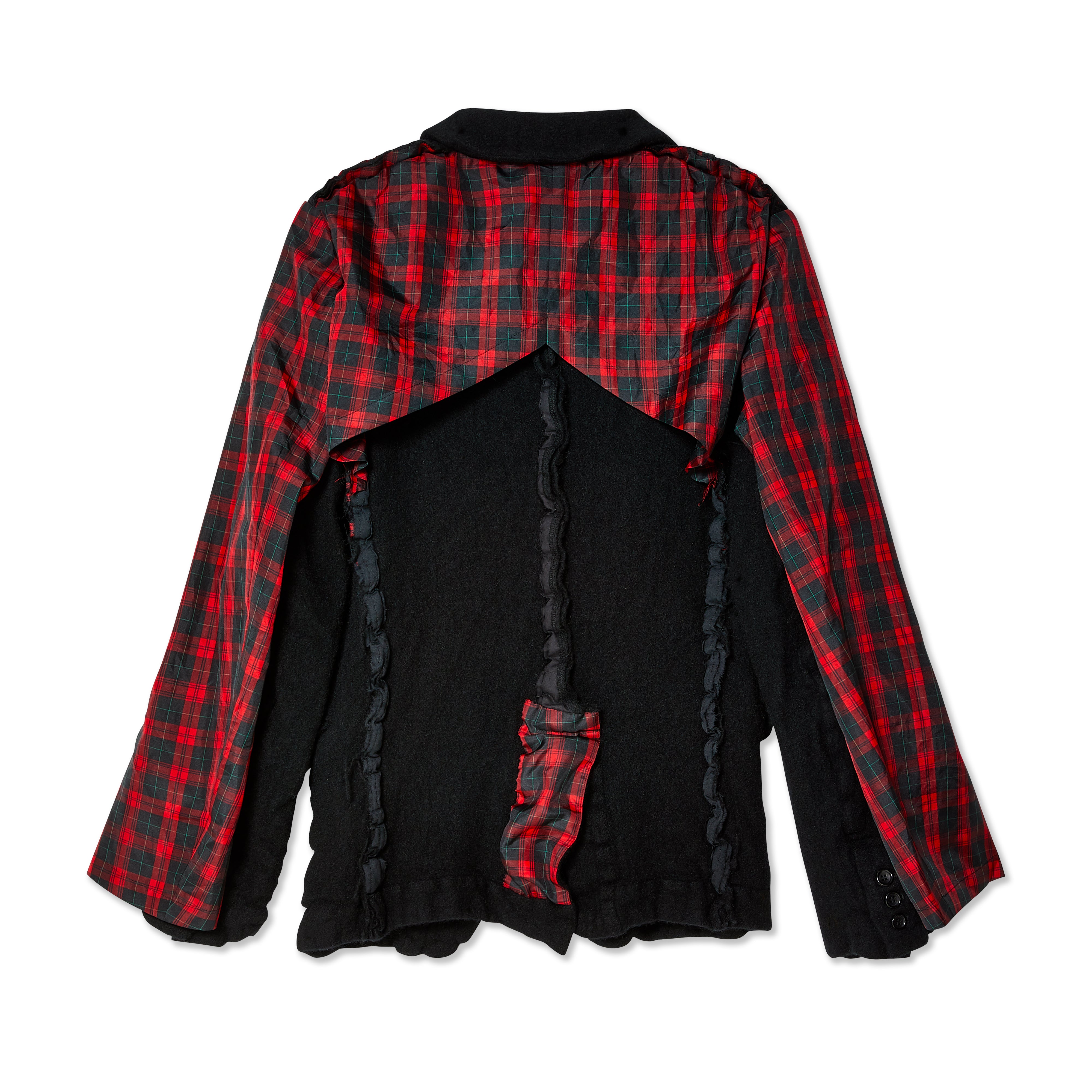 BLACK Comme Des Garçons: Unisex Jacket (Black/Red) | DSMNY E-SHOP