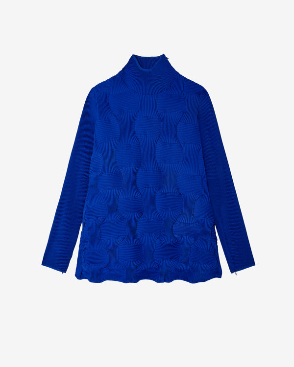Melitta Baumeister - Women's Long Sleeve Waffle Top - (Blue)