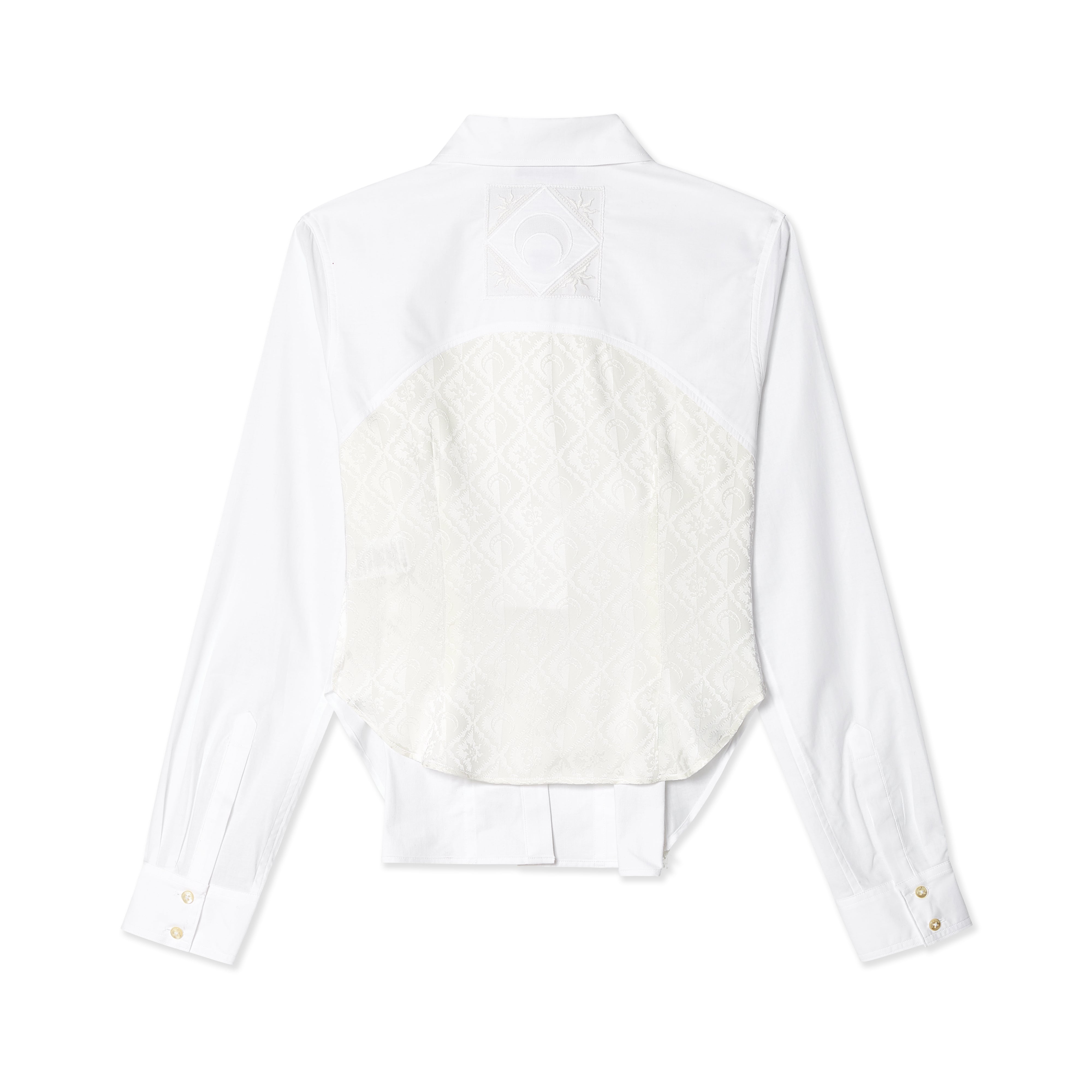 Marine Serre: Women's Household Linen Shirt (White) | DSMNY E-SHOP