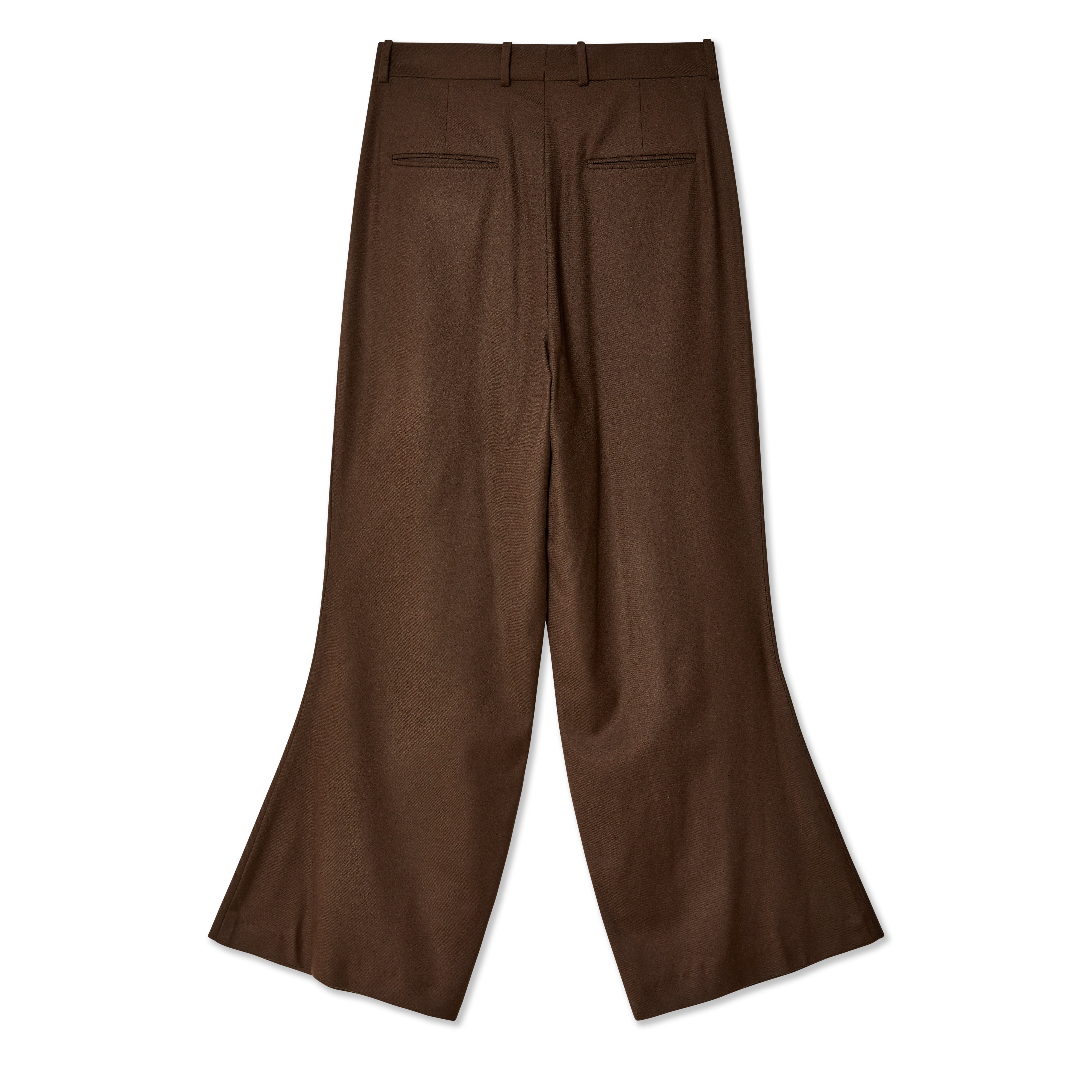 Hed Mayner - Flare Leg Trousers - (Medium Brown)