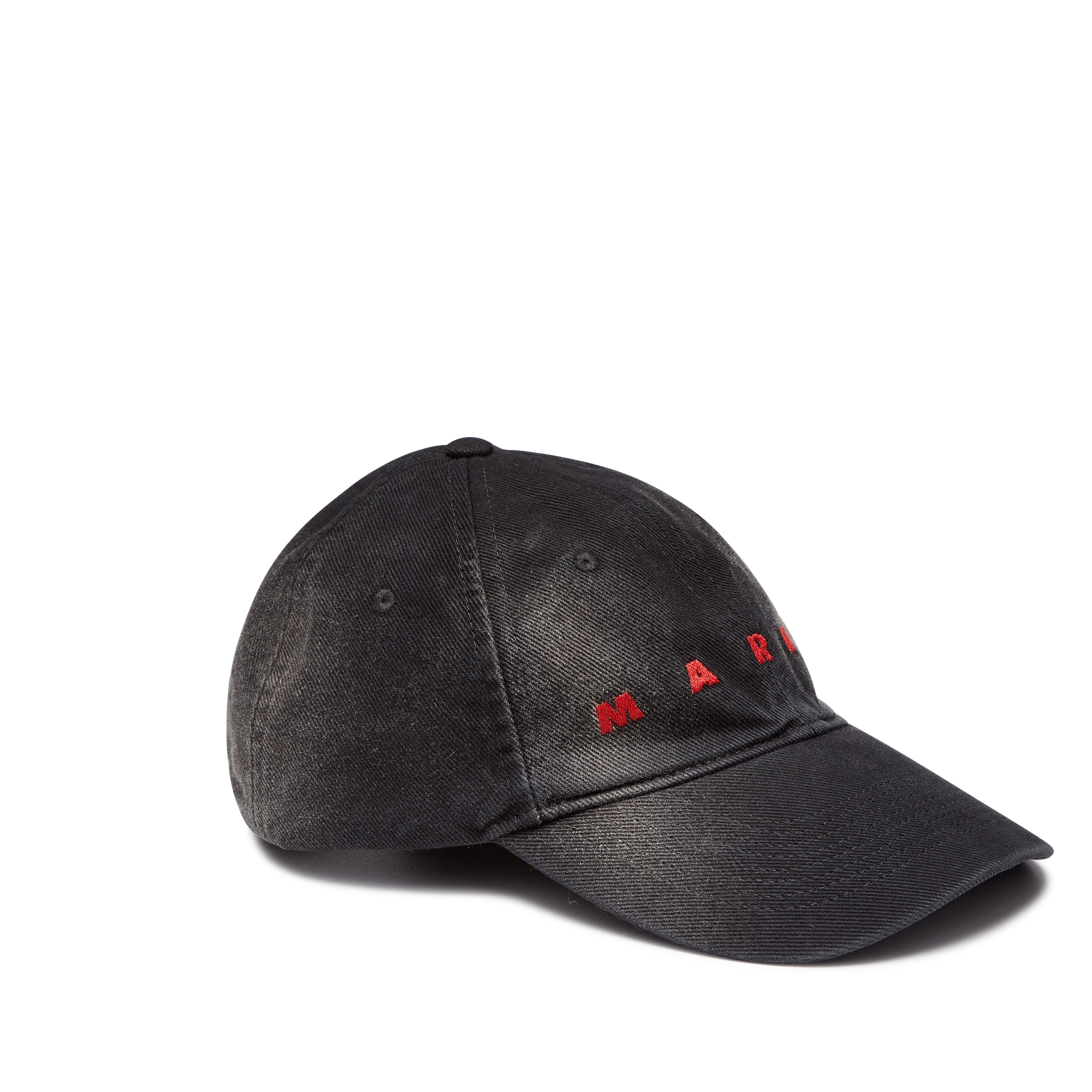 最適な価格 MARNI CAPPELLI COTTON TWILL BLACK キャップ - 帽子