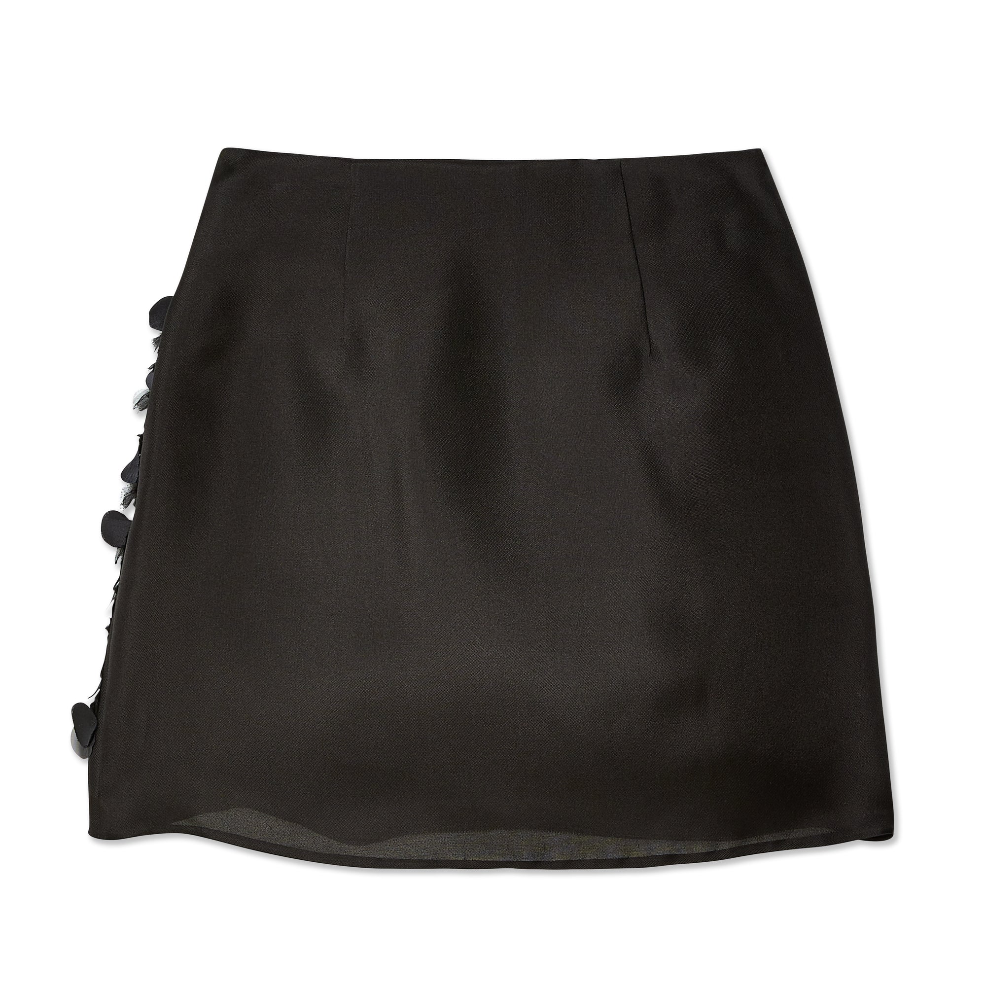 Prada - Women's Embroidered Gazar Mini Skirt - (Nero) view 2