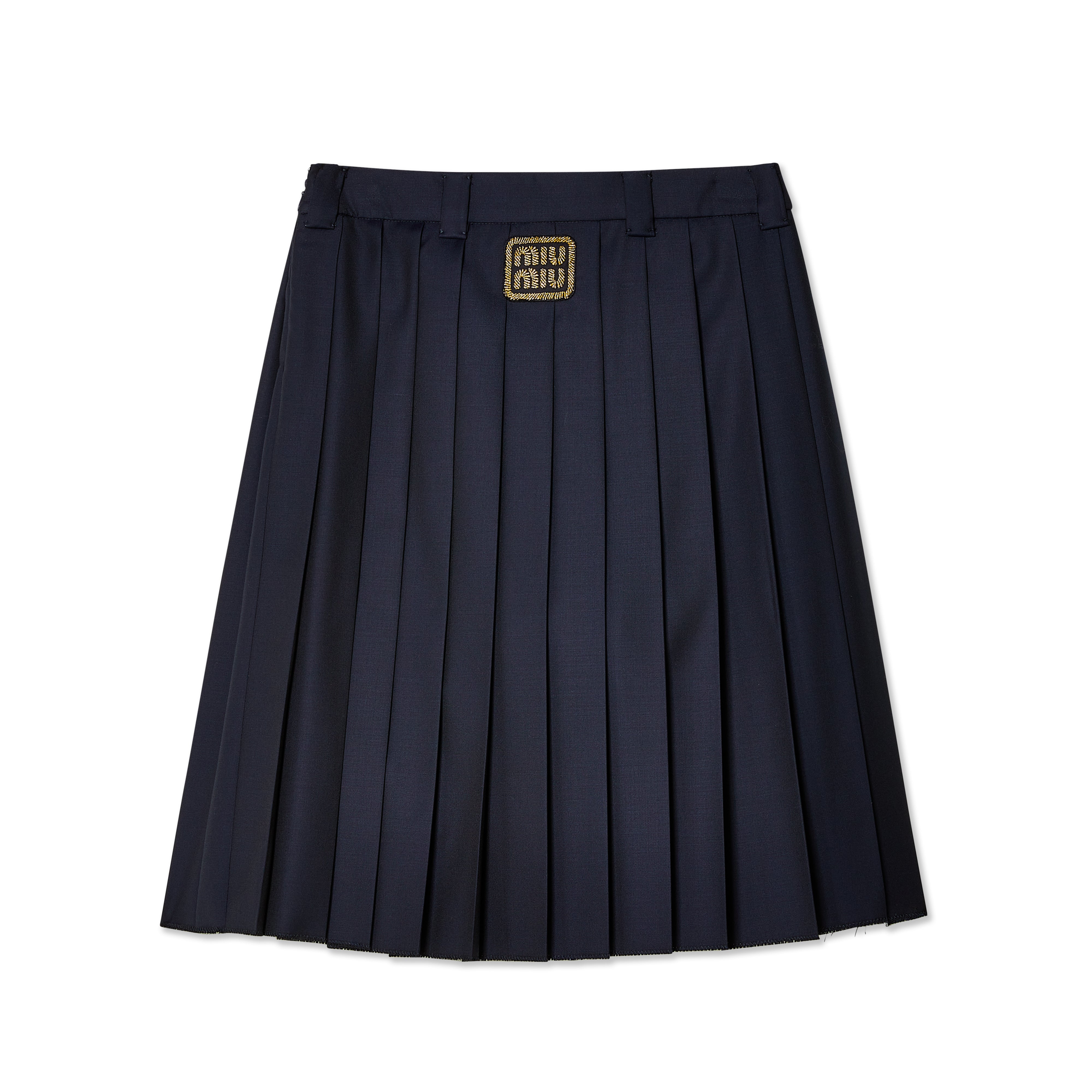 Miu Miu - Women's Pleated Batavia Skirt - (Blue) – DSMNY E-SHOP