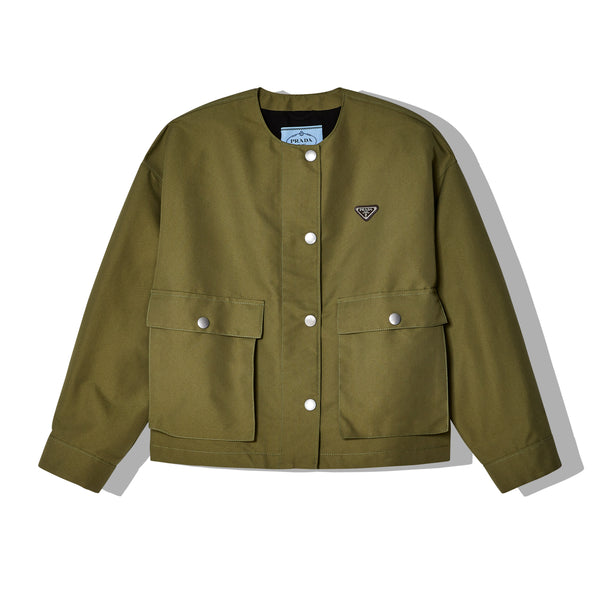 Prada - Women's Technical Canvas Blouson Jacket - (Military Green)