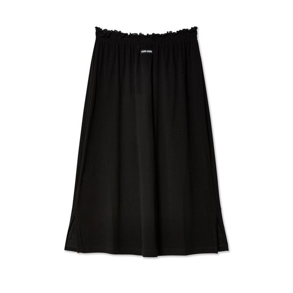 Miu Miu - Women's Ribbed Jersey Skirt - (Black)