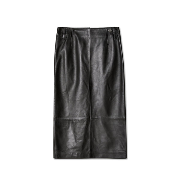 Marc Jacobs - Women's Leather Slim Skirt - (Black)