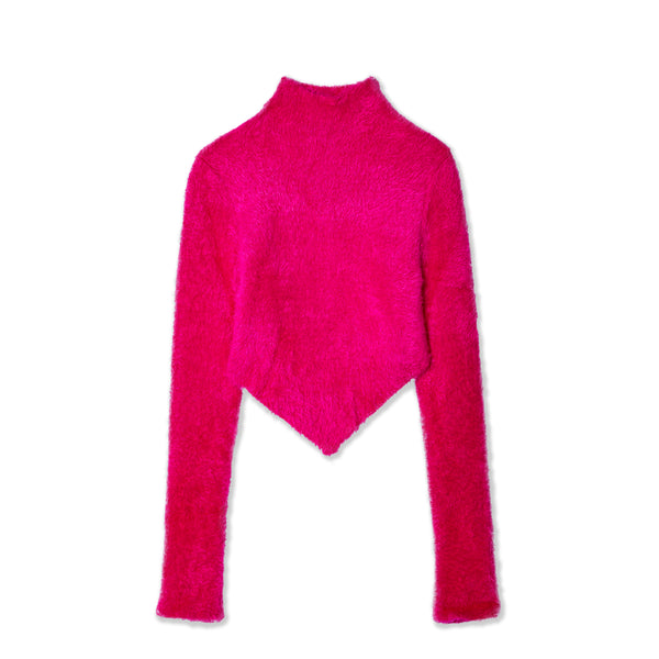 Marc Jacobs - Women's Hairy Grunge Pointed Sweater - (Hot Pink)