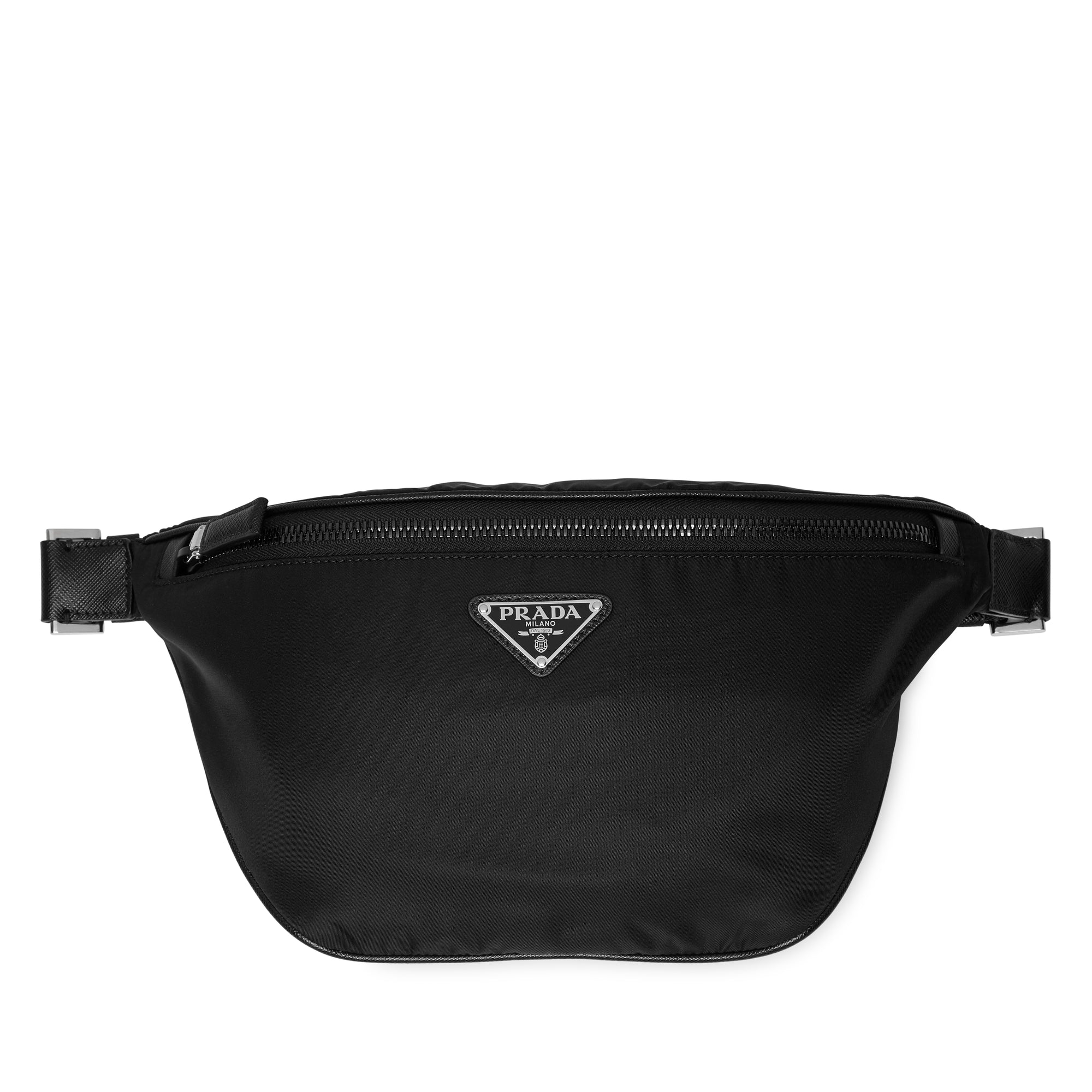 Prada - Men's Re-Nylon and Saffiano Leather Belt Bag - (Nero) view 1