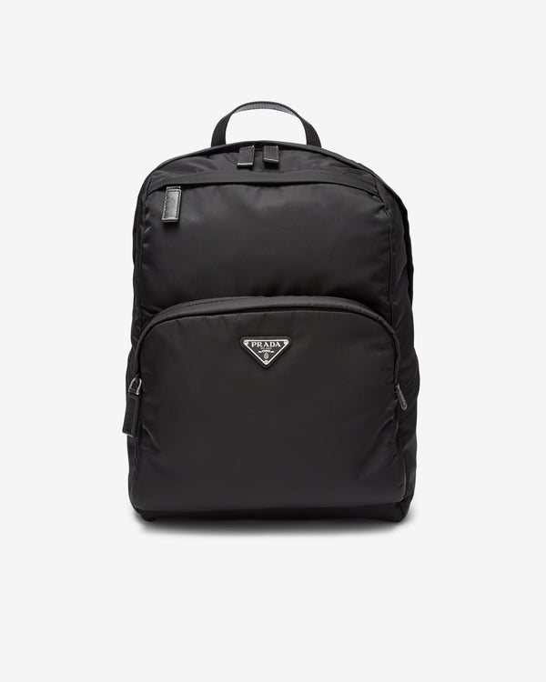 Prada - Men's Re-Nylon and Saffiano Leather Backpack - (Nero)