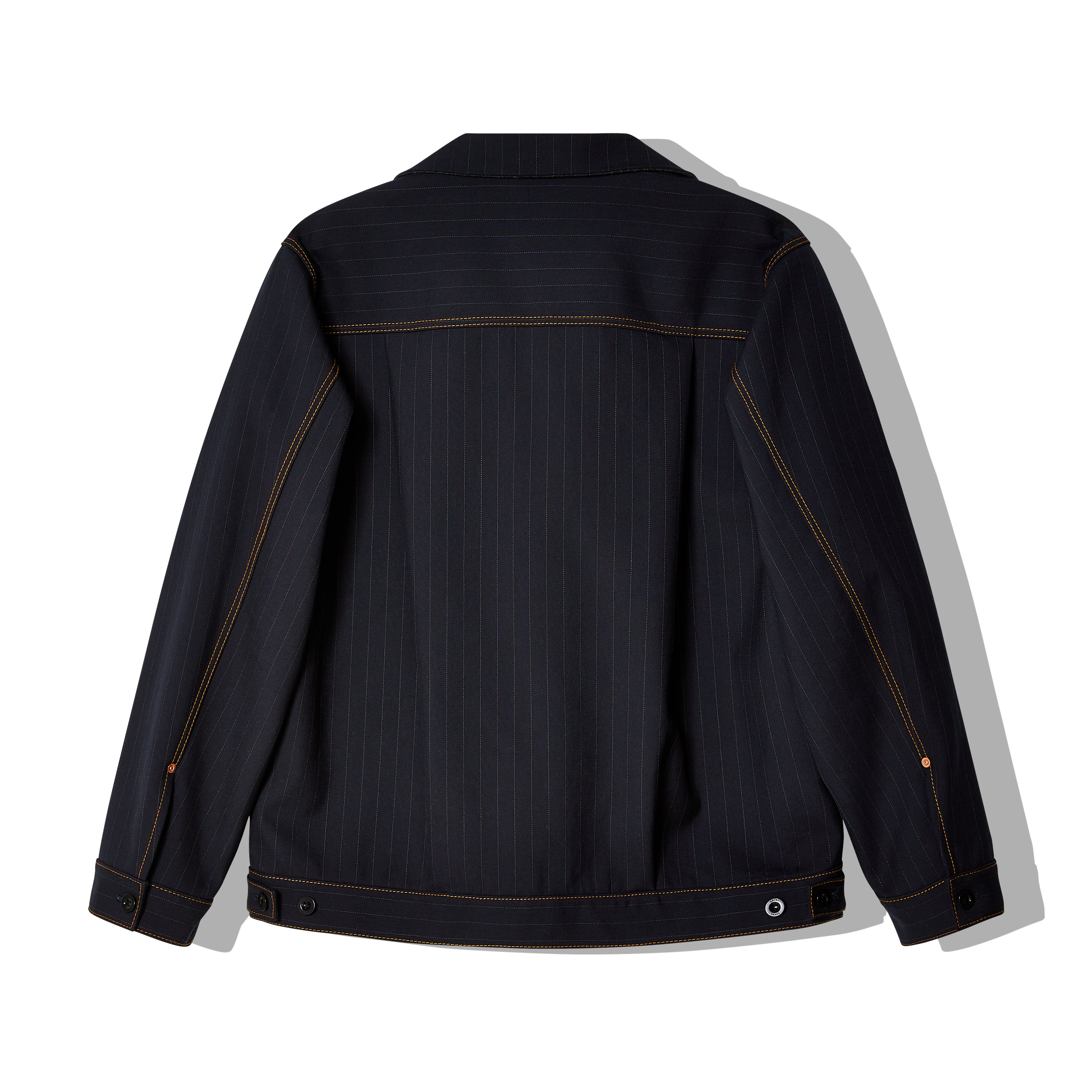 Sacai - Men's Chalk Stripe Bonding Jacket - (Navy)