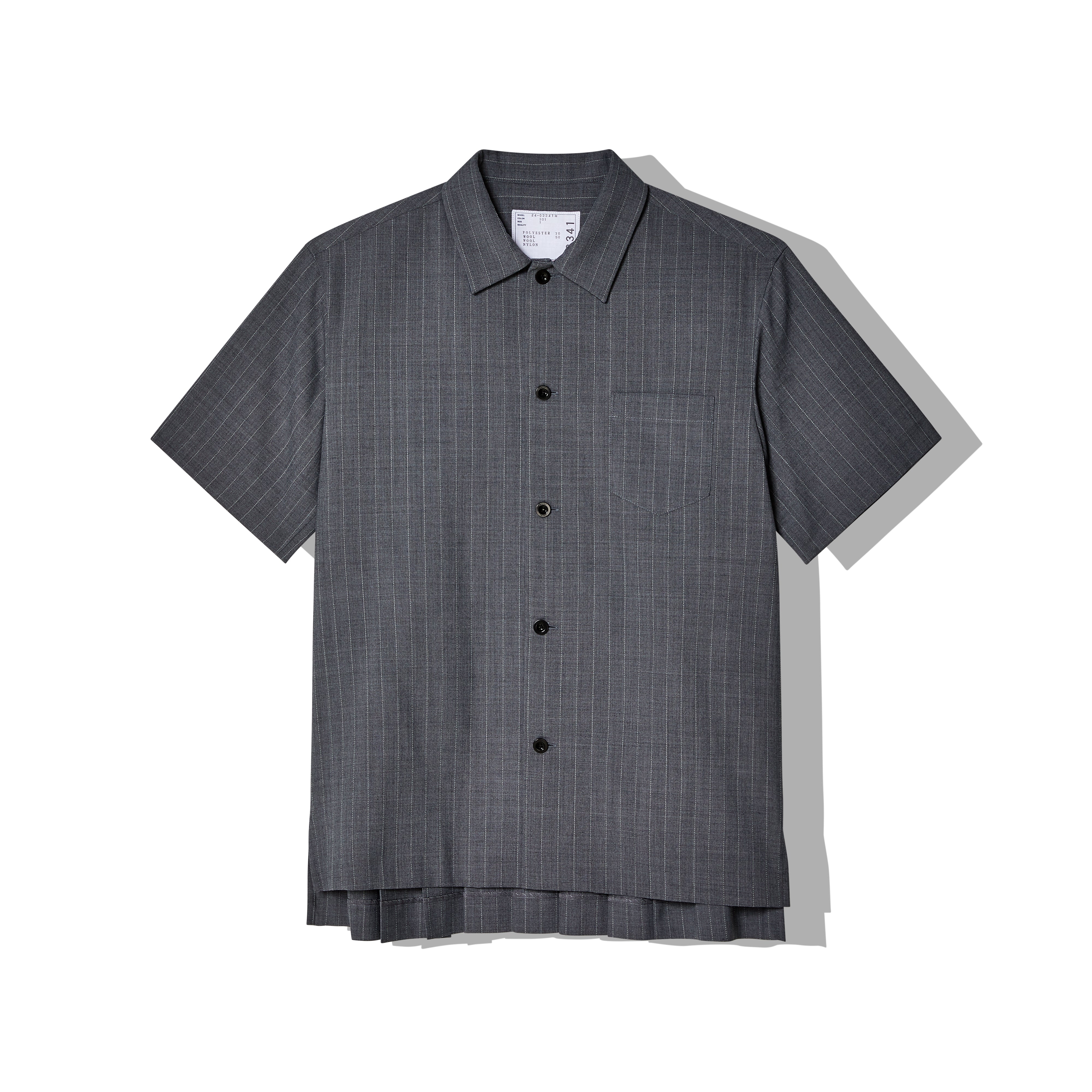 sacai - Men's Chalk Stripe Shirt - (Gray)