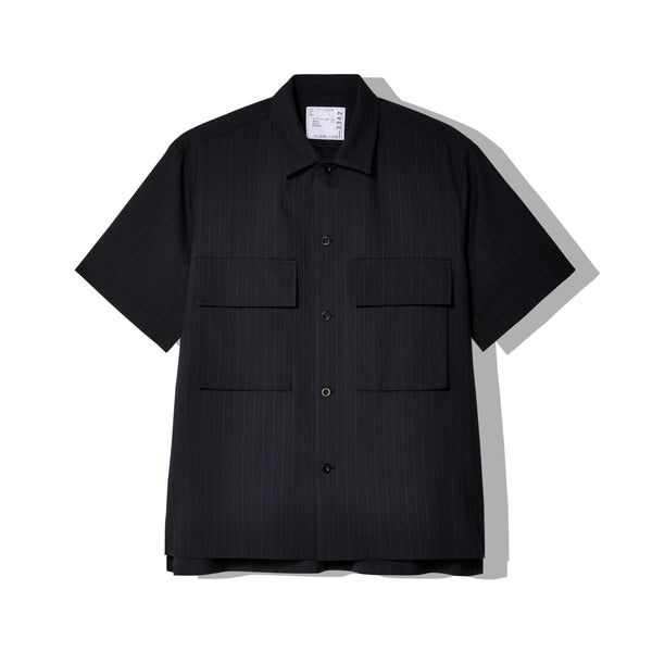 sacai - Men's Chalk Stripe Shirt - (Navy)