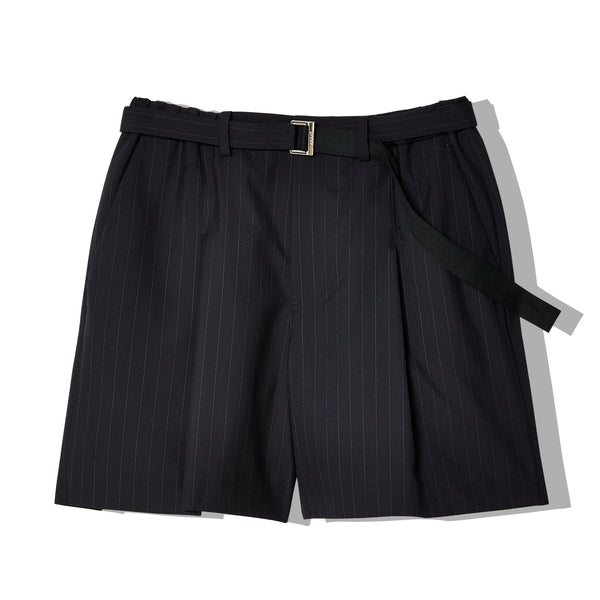 SACAI - Men's Chalk Stripe Shorts - (Navy)