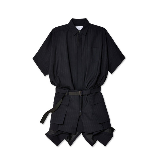 sacai - Women's Chalk Stripe Dress - (Navy)