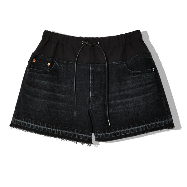 sacai - Women's Denim Shorts - (Black)