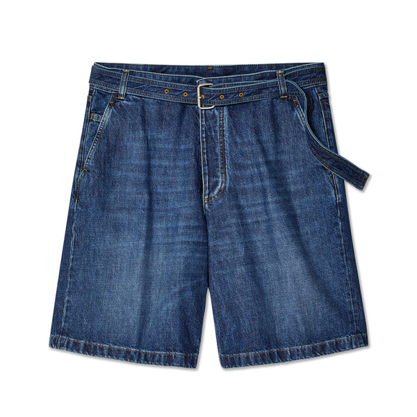 Bottega Veneta - Men's Belted Denim Shorts - (Blue)