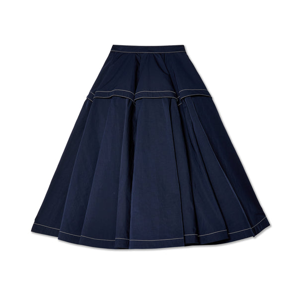 Bottega Veneta - Women's Tech Nylon Skirt - (Navy)