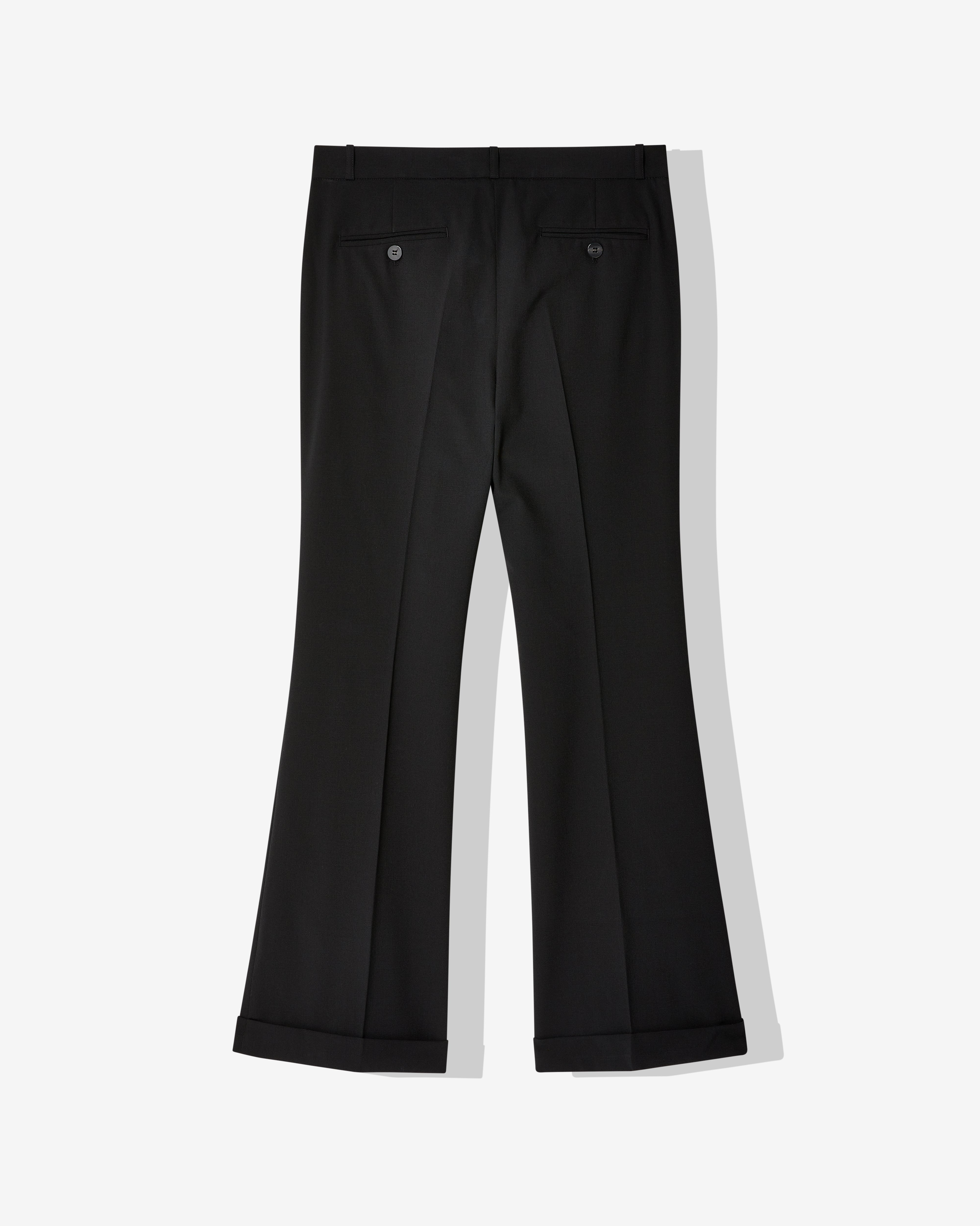 Ernest W Baker - Men's Cuffed 70s Trousers - (Black)