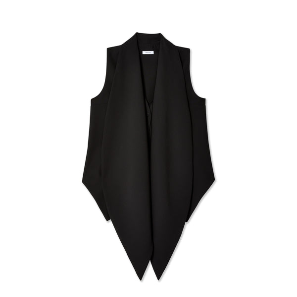 Ferragamo - Women's Draped Wool Vest - (Black)