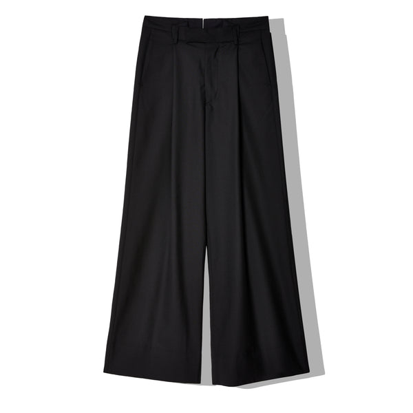 Marina Yee - Women's Wide-Legged Pleated Trousers - (Black)